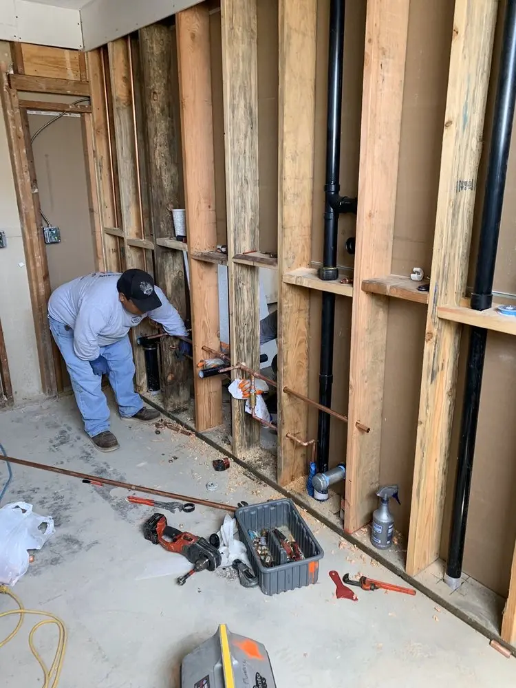 Commercial rough-in plumbing for Gas Line Repair in Forest Hill Farms